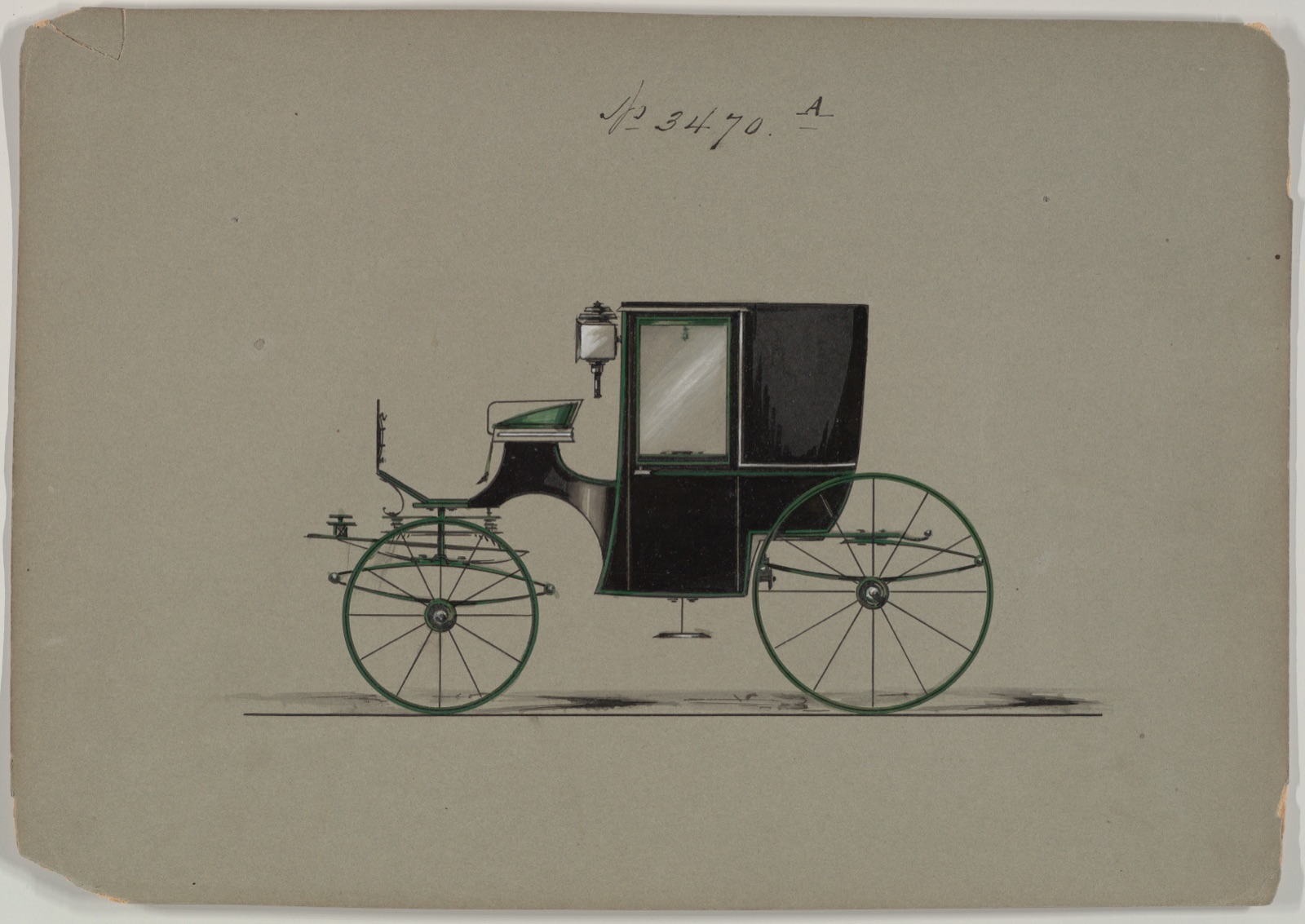 Brougham, no. 3470A — Brewster & Co.