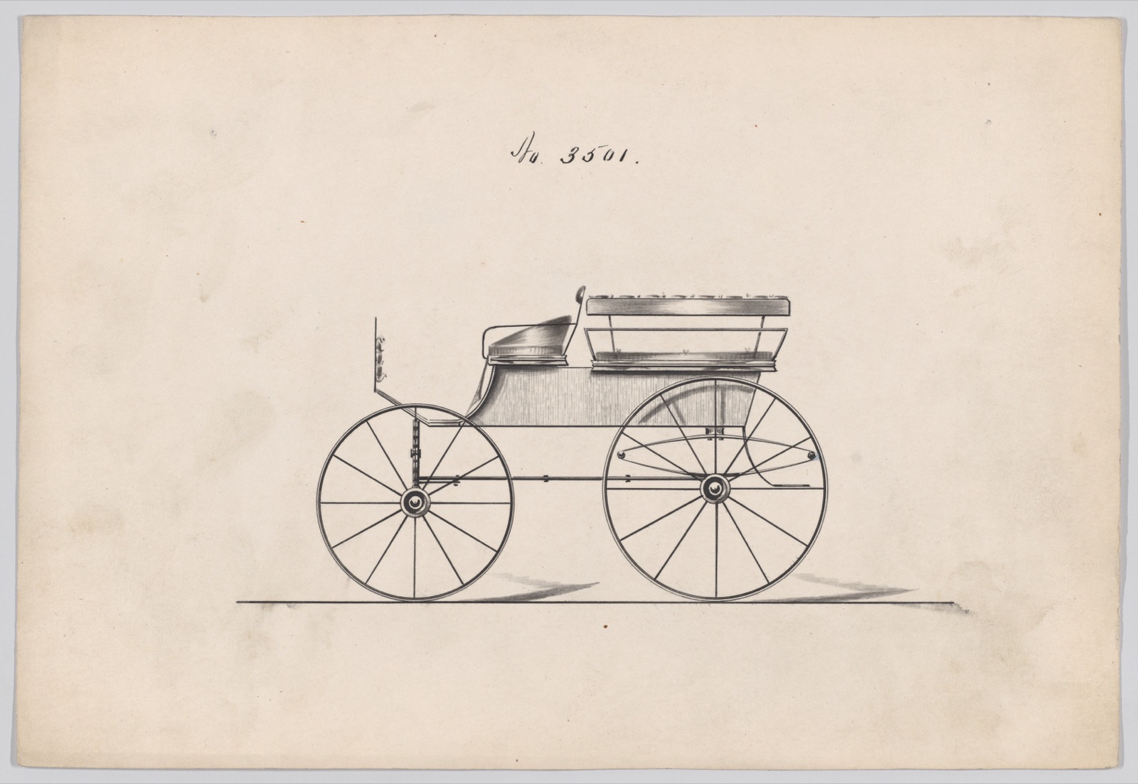Design for Omnibus or Wagonette, no. 3501 — Brewster & Co.
