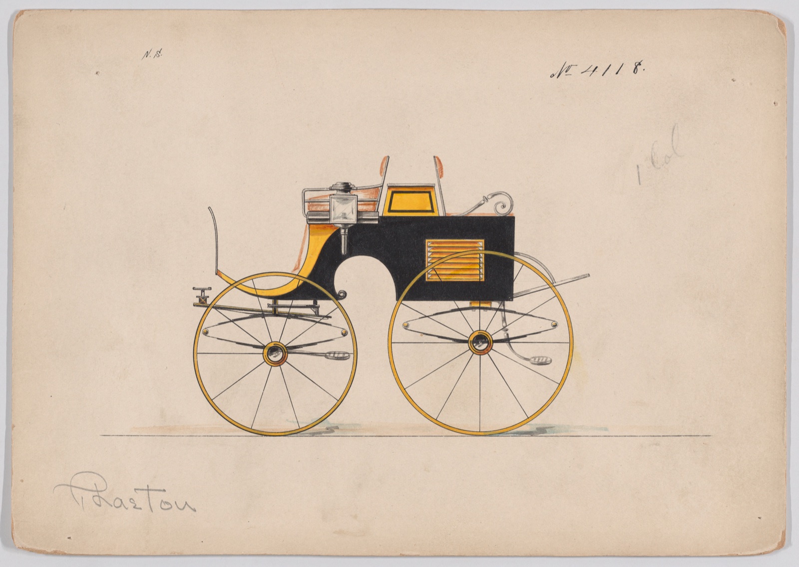 Dog Cart Phaeton/Four Wheel Tandem Cart # 4118 — Brewster & Co.