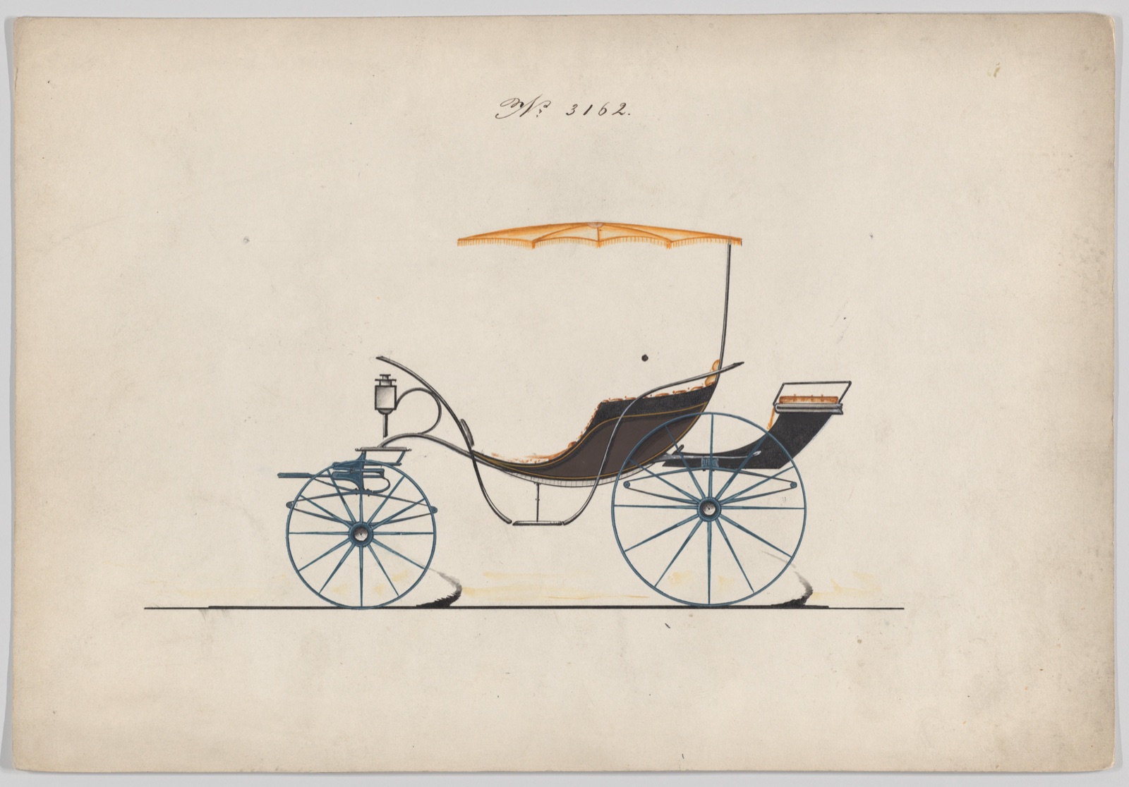 Design for Pony Phaeton, no. 3162 — Brewster & Co.