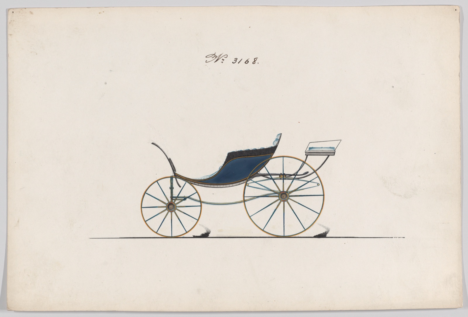 Design for Pony Phaeton, no. 3168 — Brewster & Co.