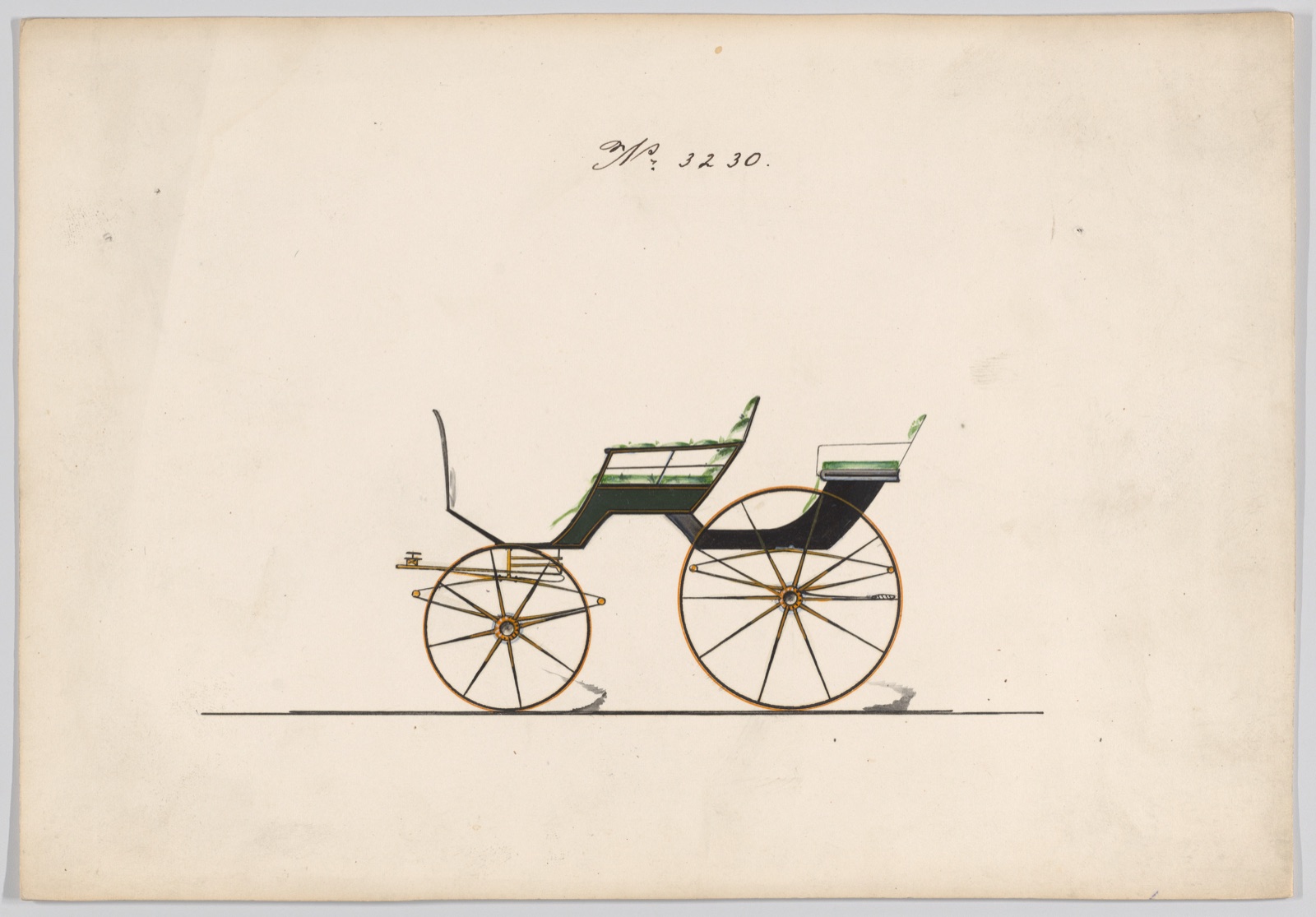 Design for Pony Phaeton, no. 3230 — Brewster & Co.
