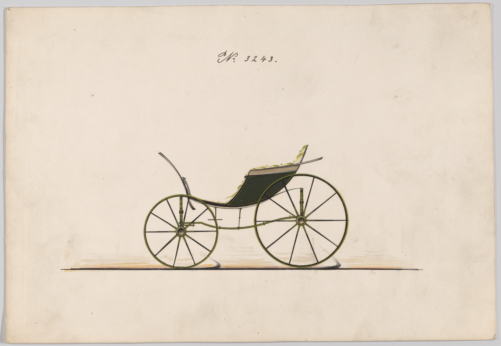 Design for Pony Phaeton, no. 3243 — Brewster & Co.