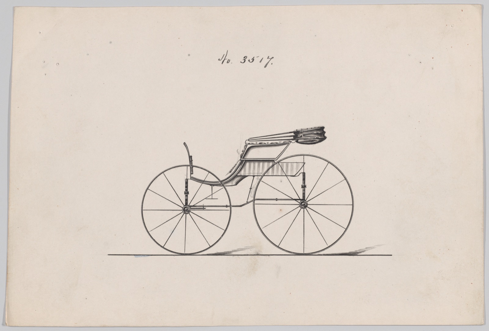 Design for Pony Phaeton, no. 3517 — Brewster & Co.