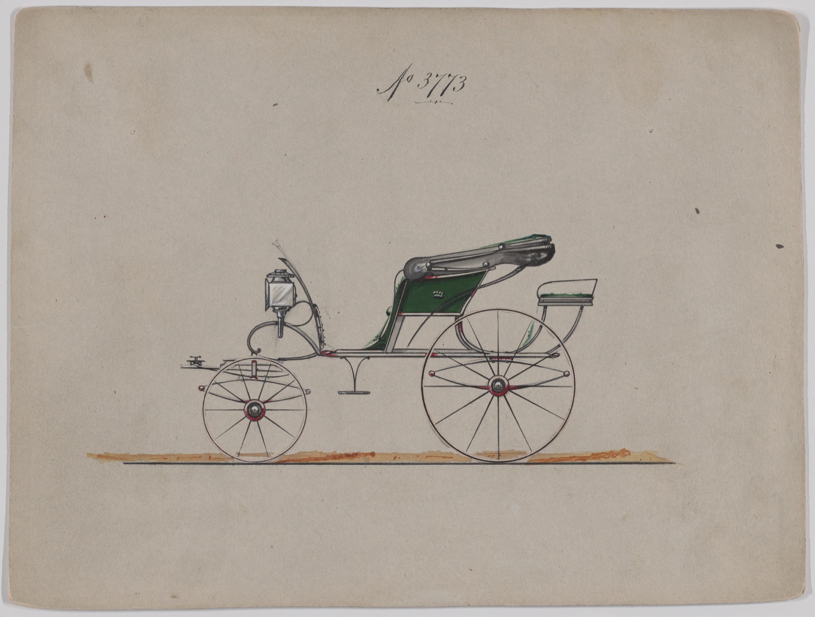 Design for Pony Phaeton, no. 3773 — Brewster & Co.