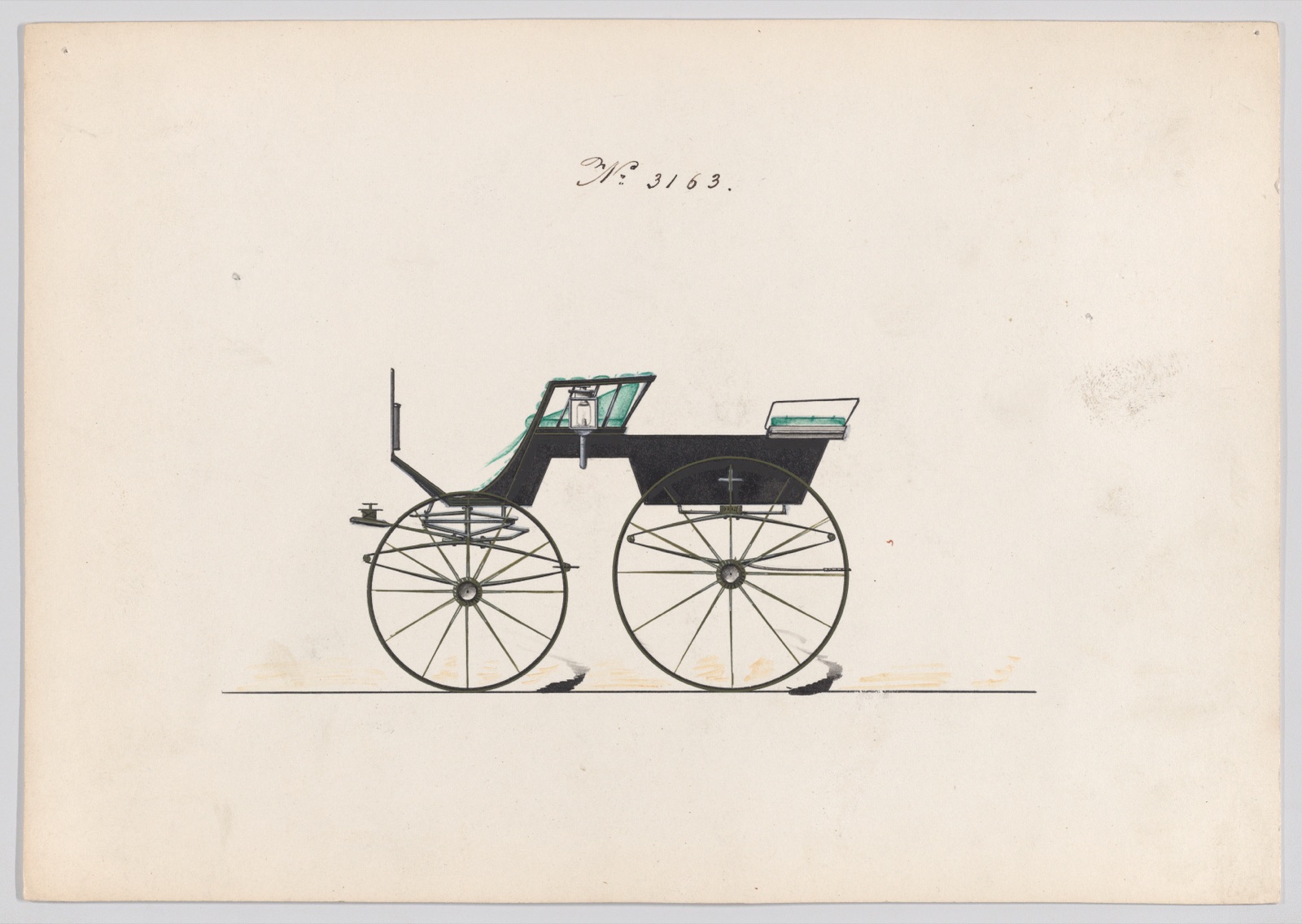 Design for T-Cart, no. 3163 — Brewster & Co.