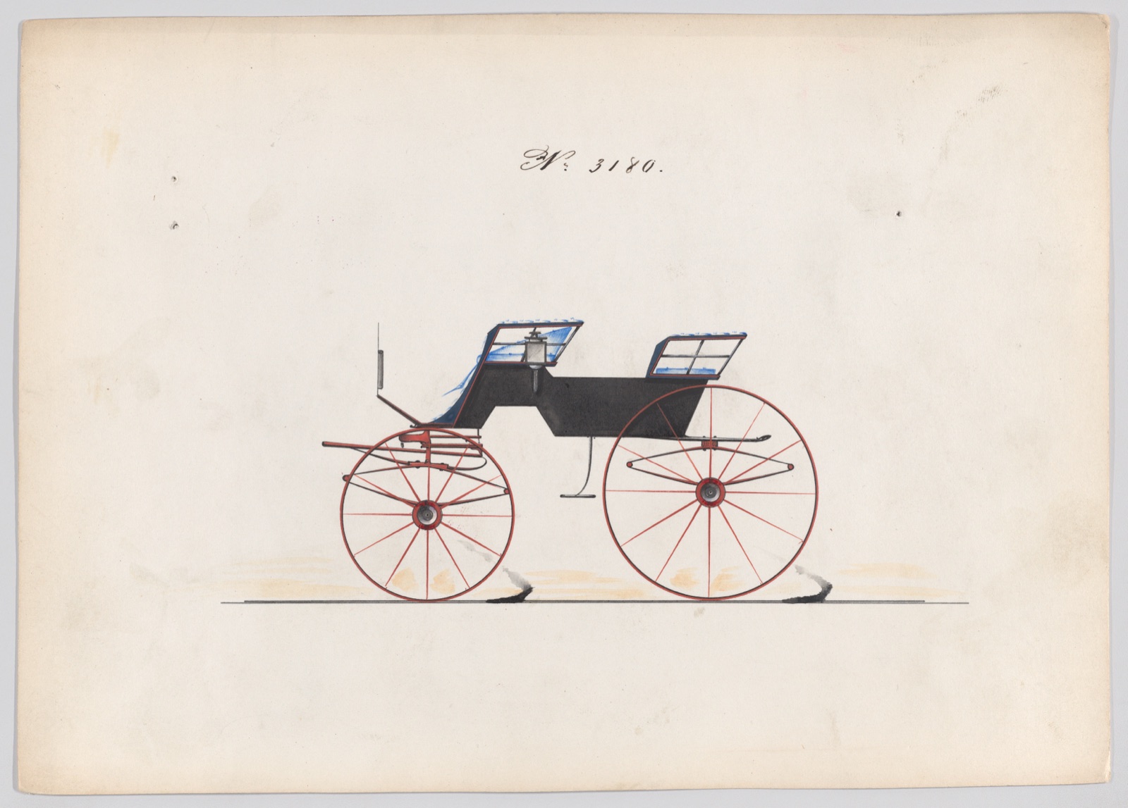 Design for T-Cart, no. 3180 — Brewster & Co.