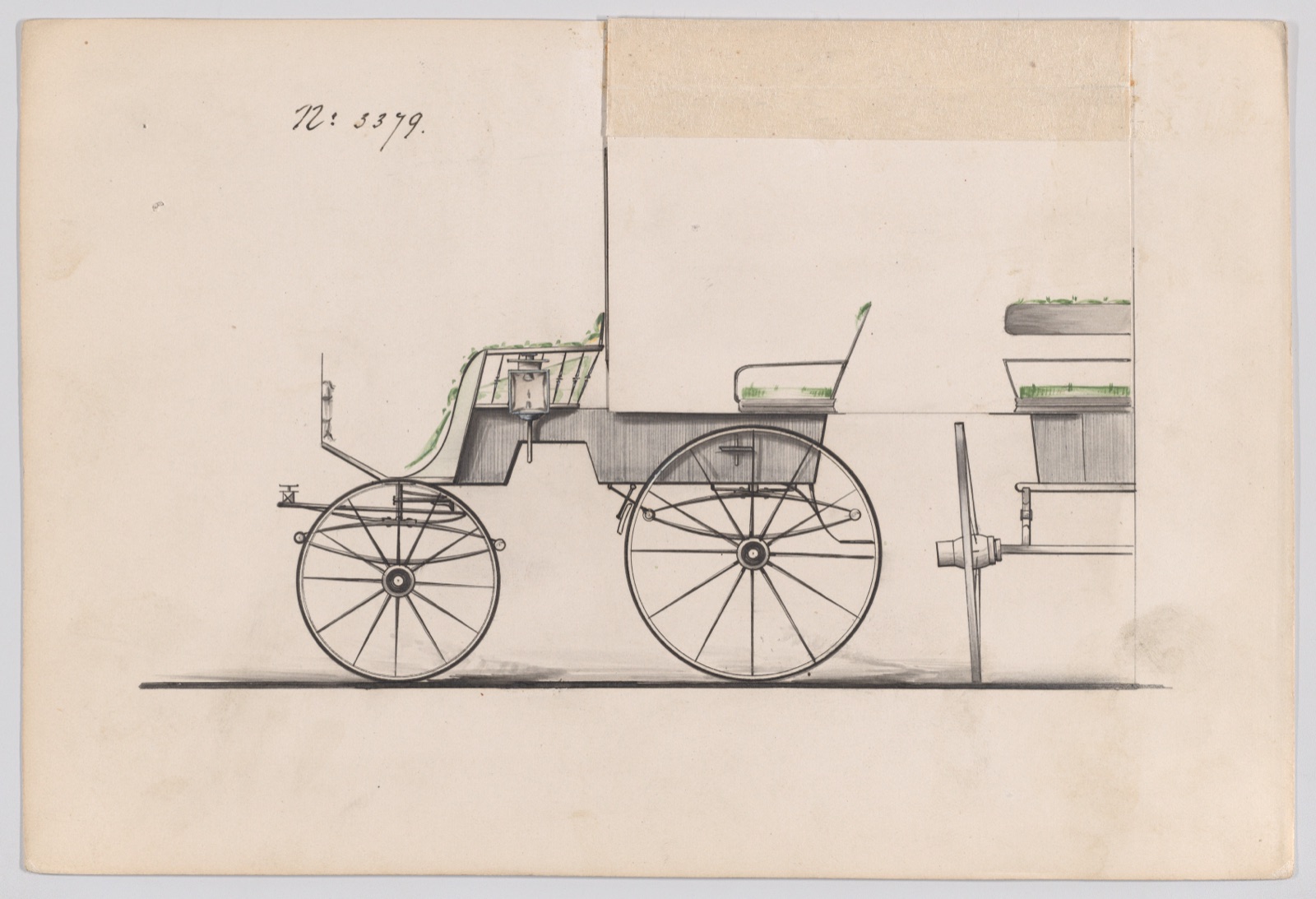 Design for T-Cart, no. 3379 — Brewster & Co.