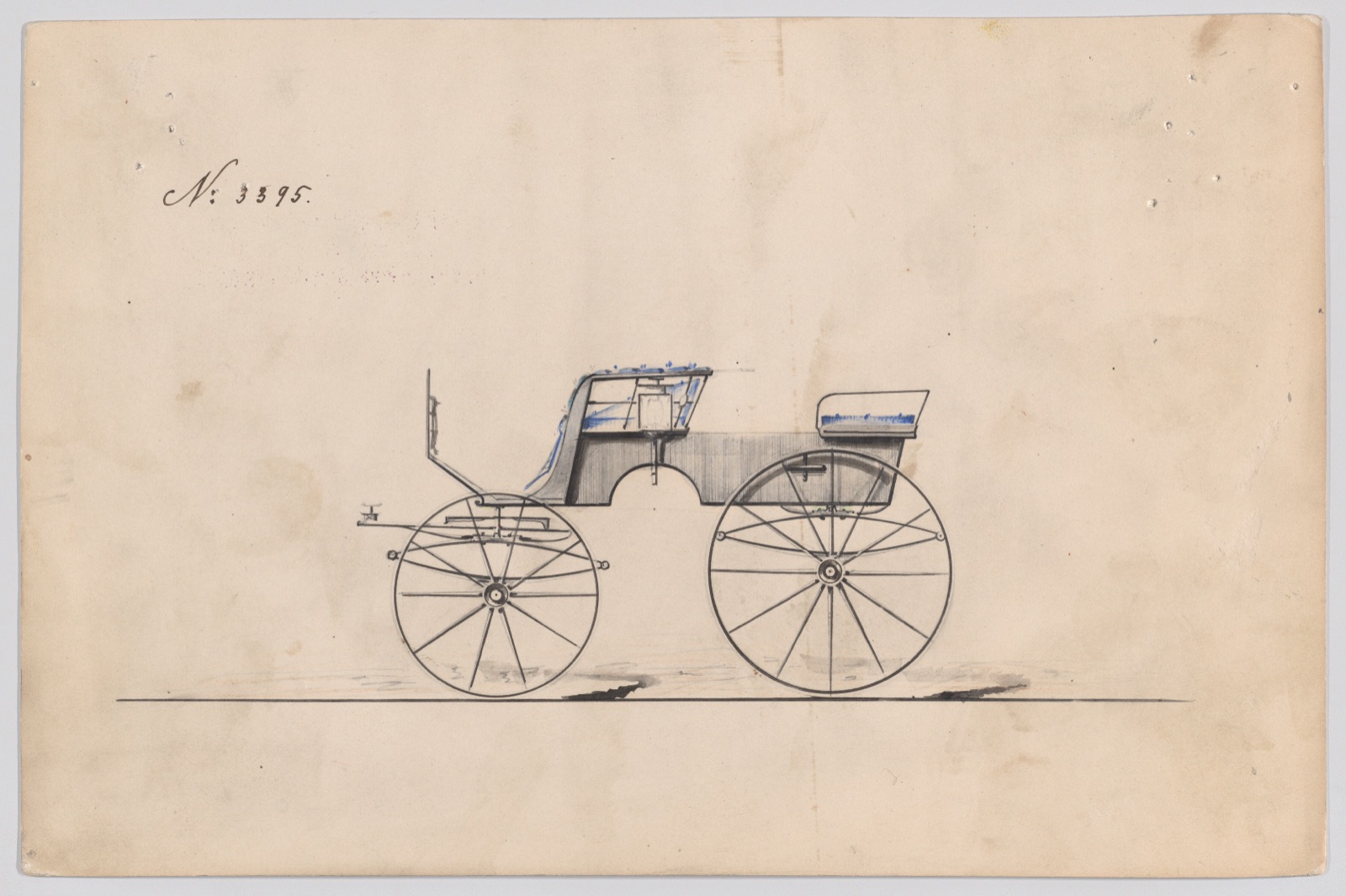 Design for T-Cart, no. 3395 — Brewster & Co.
