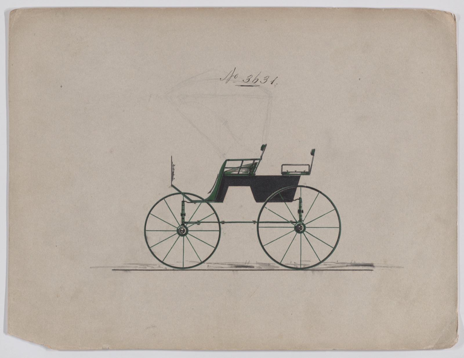 Design for a Phaeton, no. 3631 — Brewster & Co.