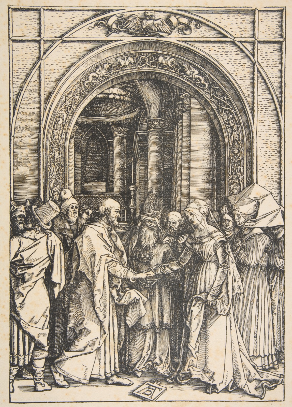 The Betrothal of the Virgin, from "The Life of the Virgin" — Albrecht Dürer