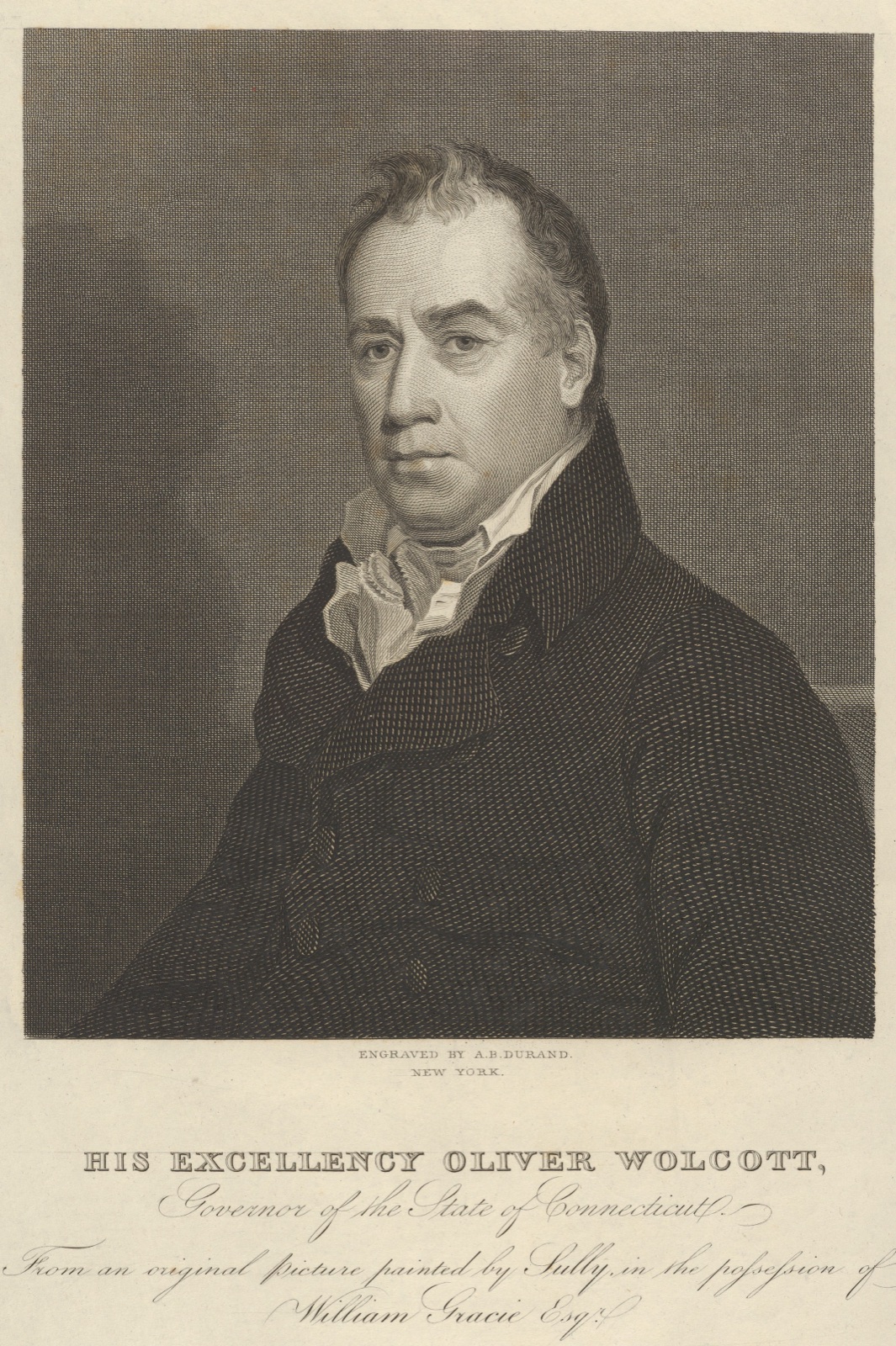 His Excellency Oliver Wolcott, Governor of the State of Connecticut — Asher Brown Durand