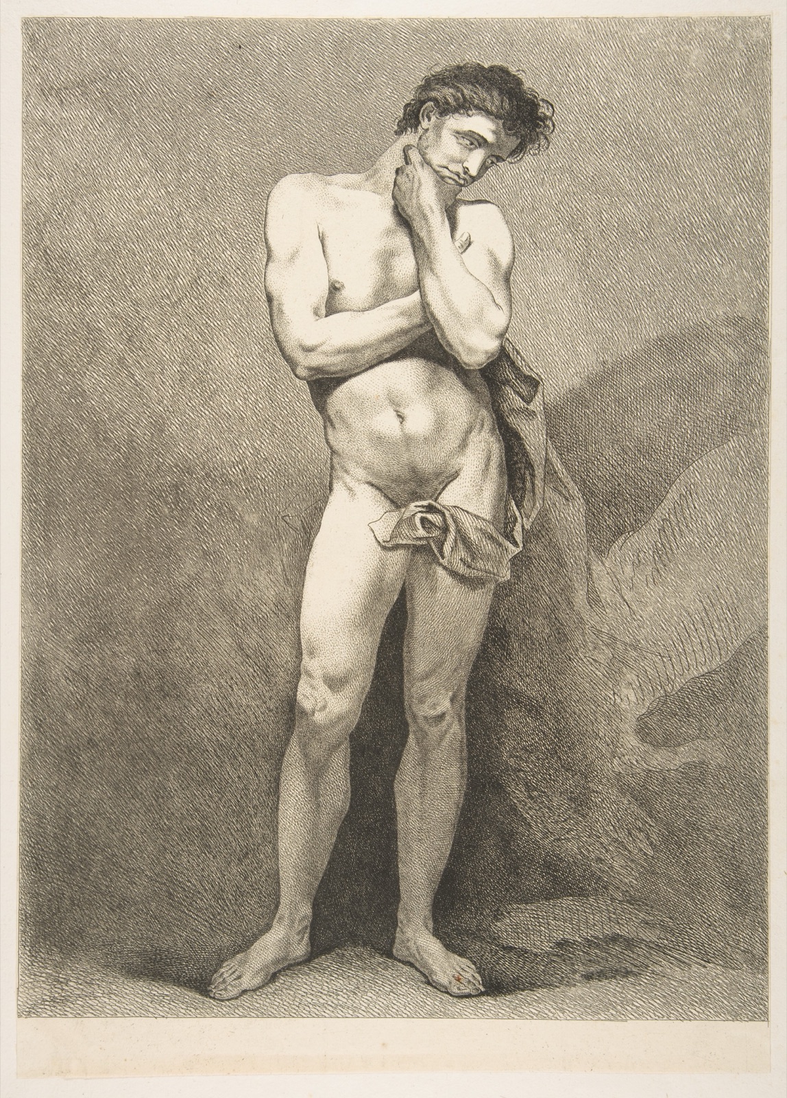 An "Académie": Standing Man — Carle (Charles André) Vanloo