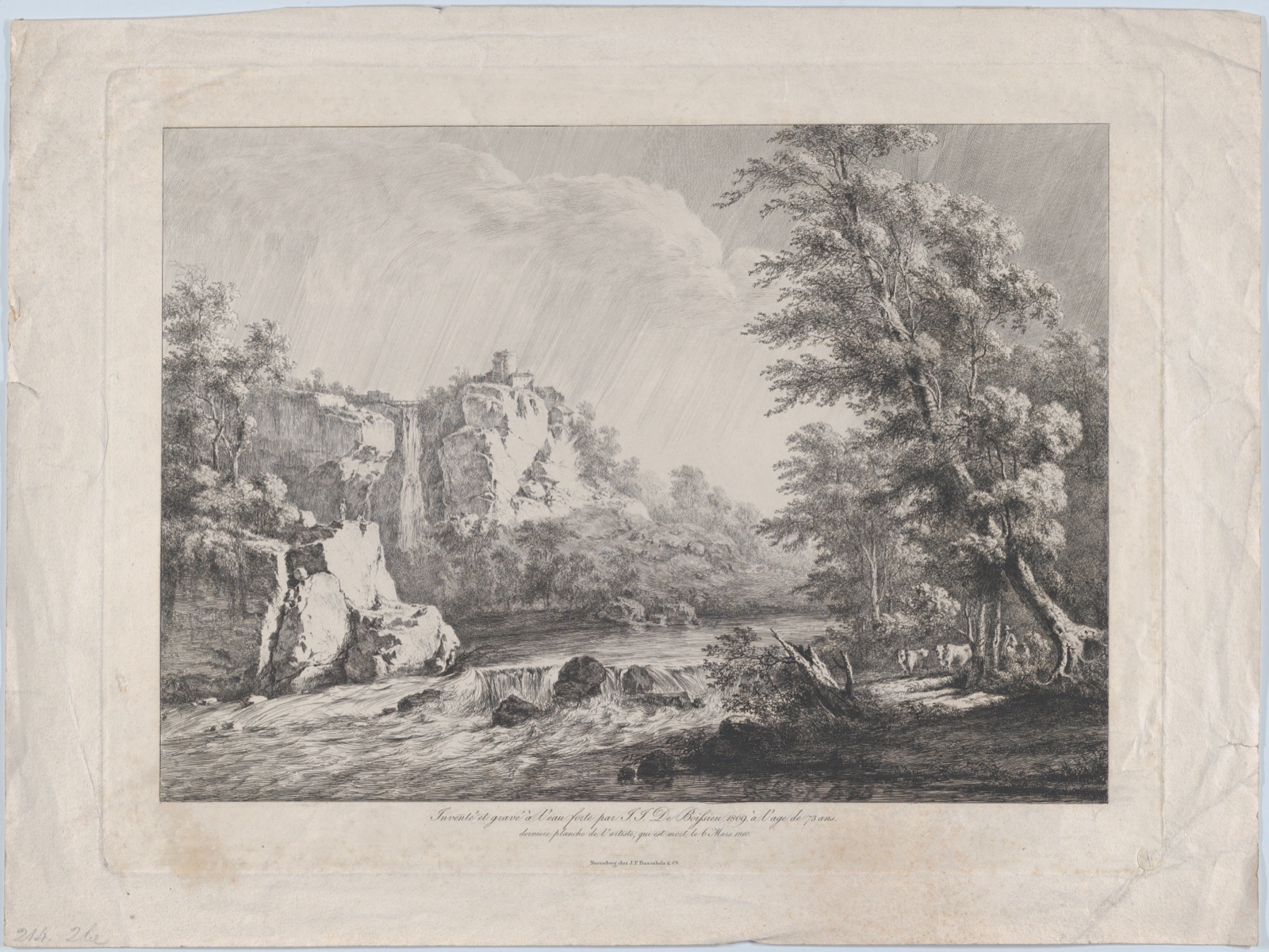 Birch Tree Uprooted by a Storm — Jean Jacques de Boissieu