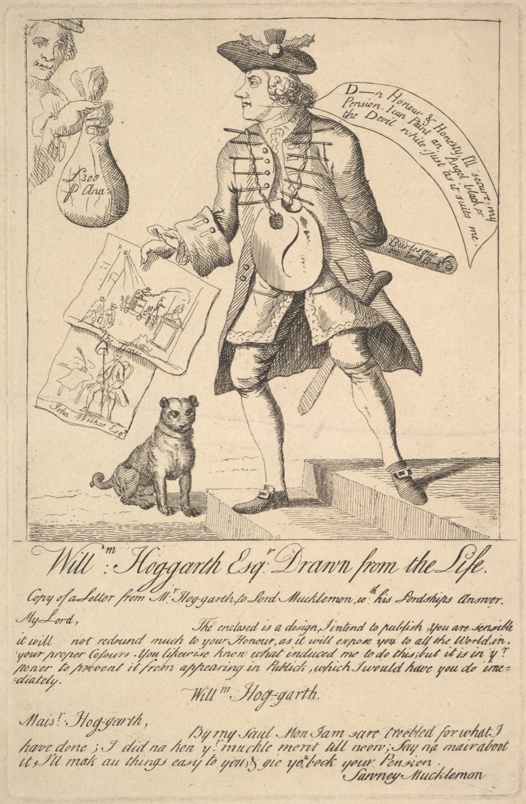 William Hog-garth Esq. Drawn from the Life — Anonymous, British, 18th century
