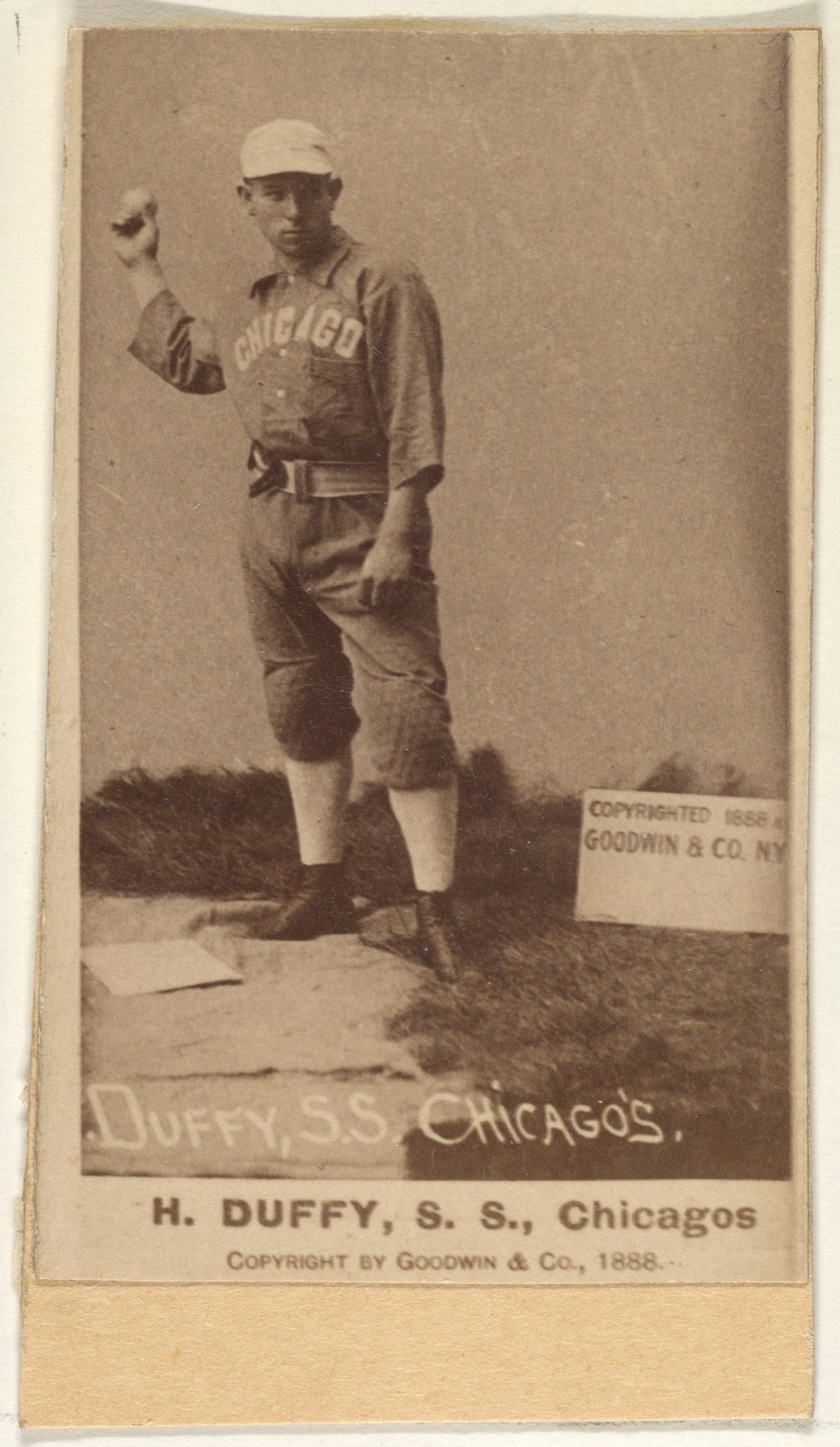 Hugh Duffy, Shortstop, Chicago, from the Old Judge series (N172) for Old Judge Cigarettes — Goodwin & Company