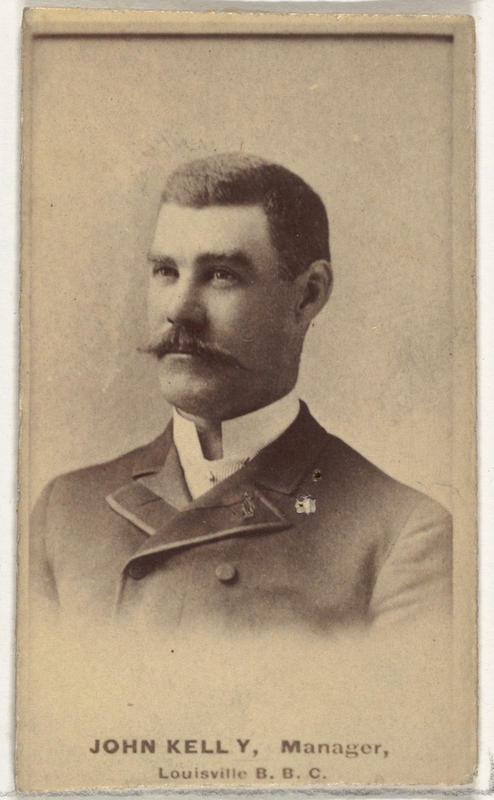 John O. "Kick" Kelly, Manager, Louisville Colonels, from the Old Judge series (N172) for Old Judge Cigarettes — Goodwin & Company