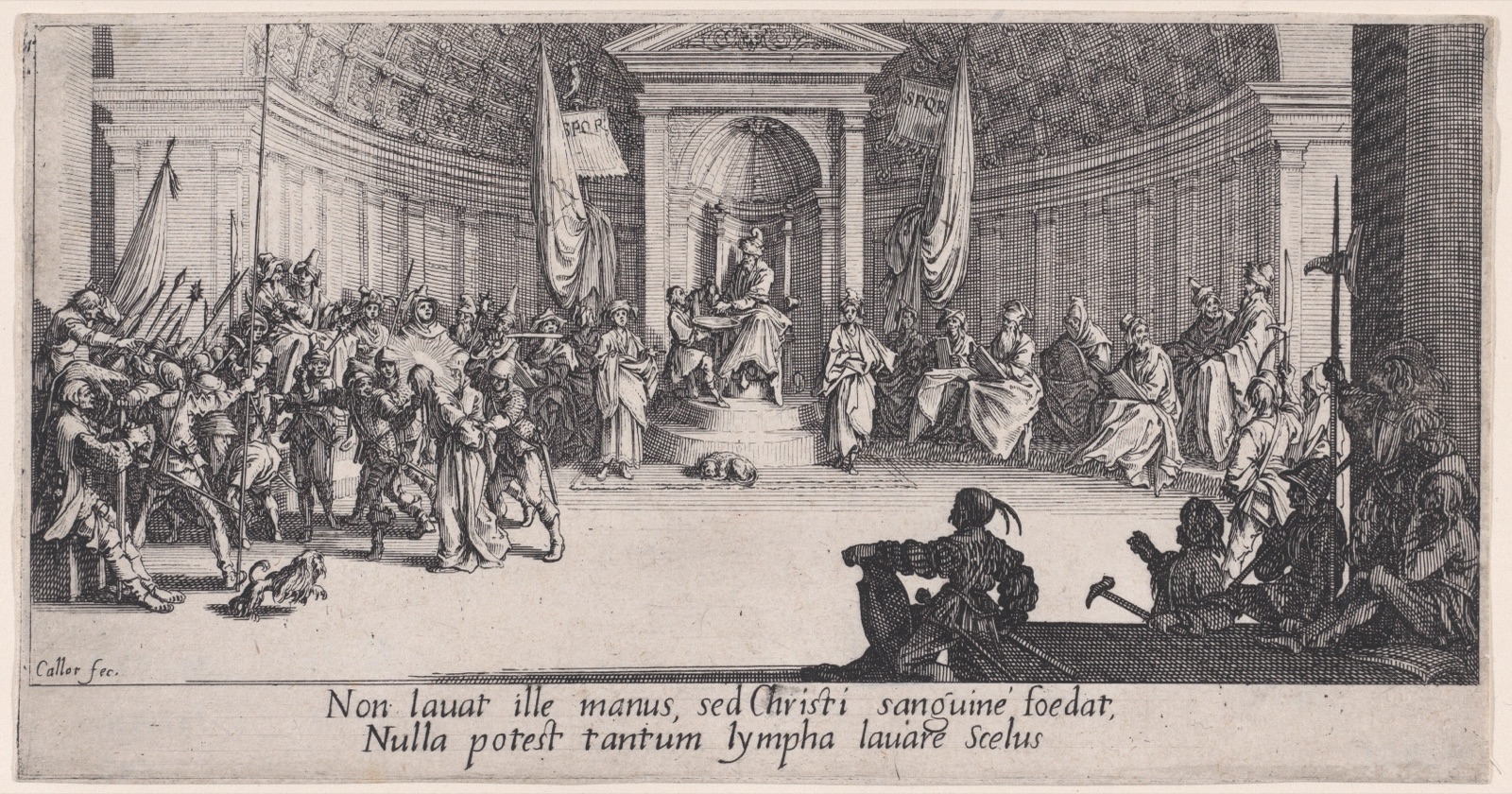 La Condamnation a Mort (The Condemnation to Death), from "La Grande Passion" (The Large Passion) — Jacques Callot