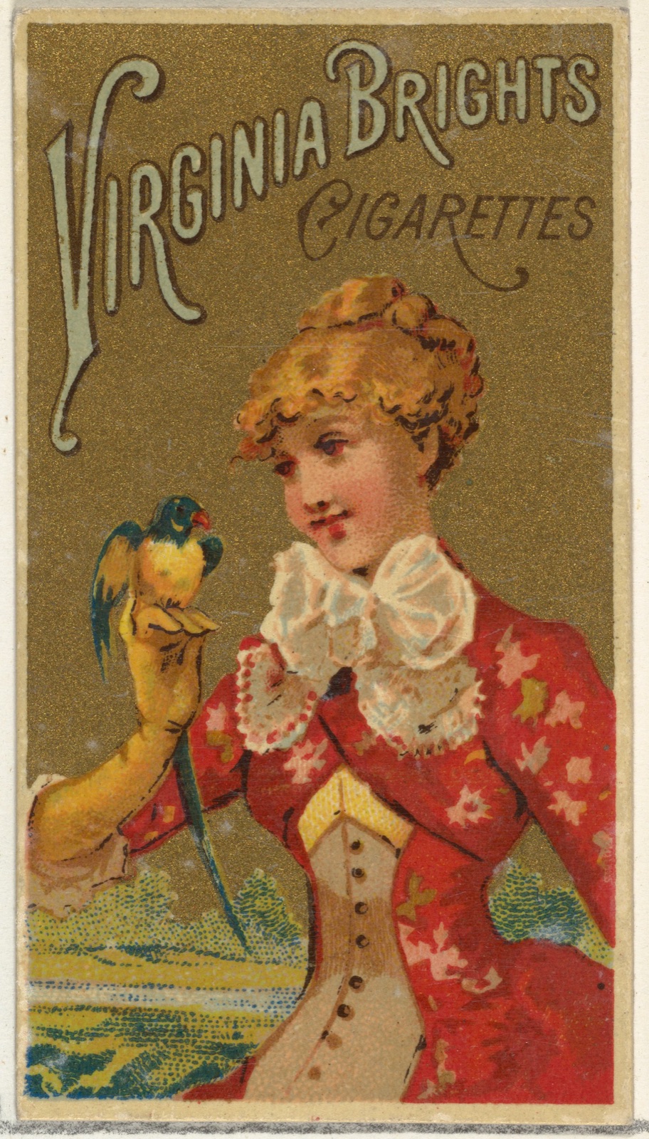 From the Girls and Children series (N64) promoting Virginia Brights Cigarettes for Allen & Ginter brand tobacco products — Allen & Ginter