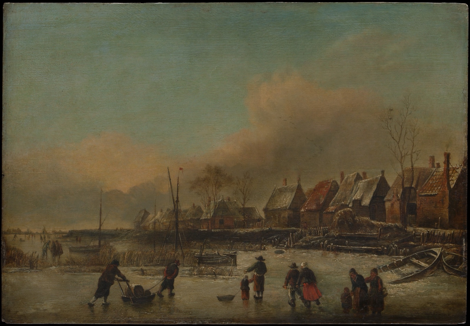 Winter Scene — Jan van de Cappelle