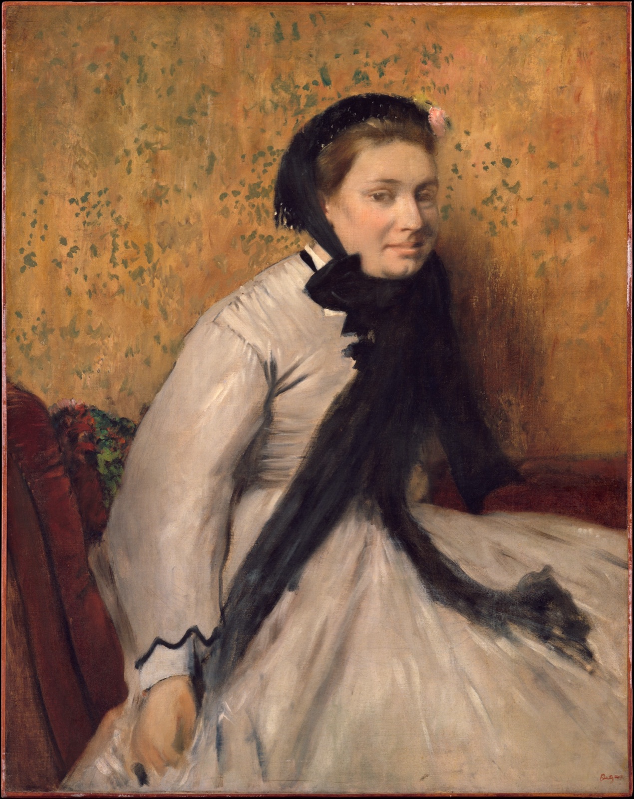 Portrait of a Woman in Gray — Edgar Degas