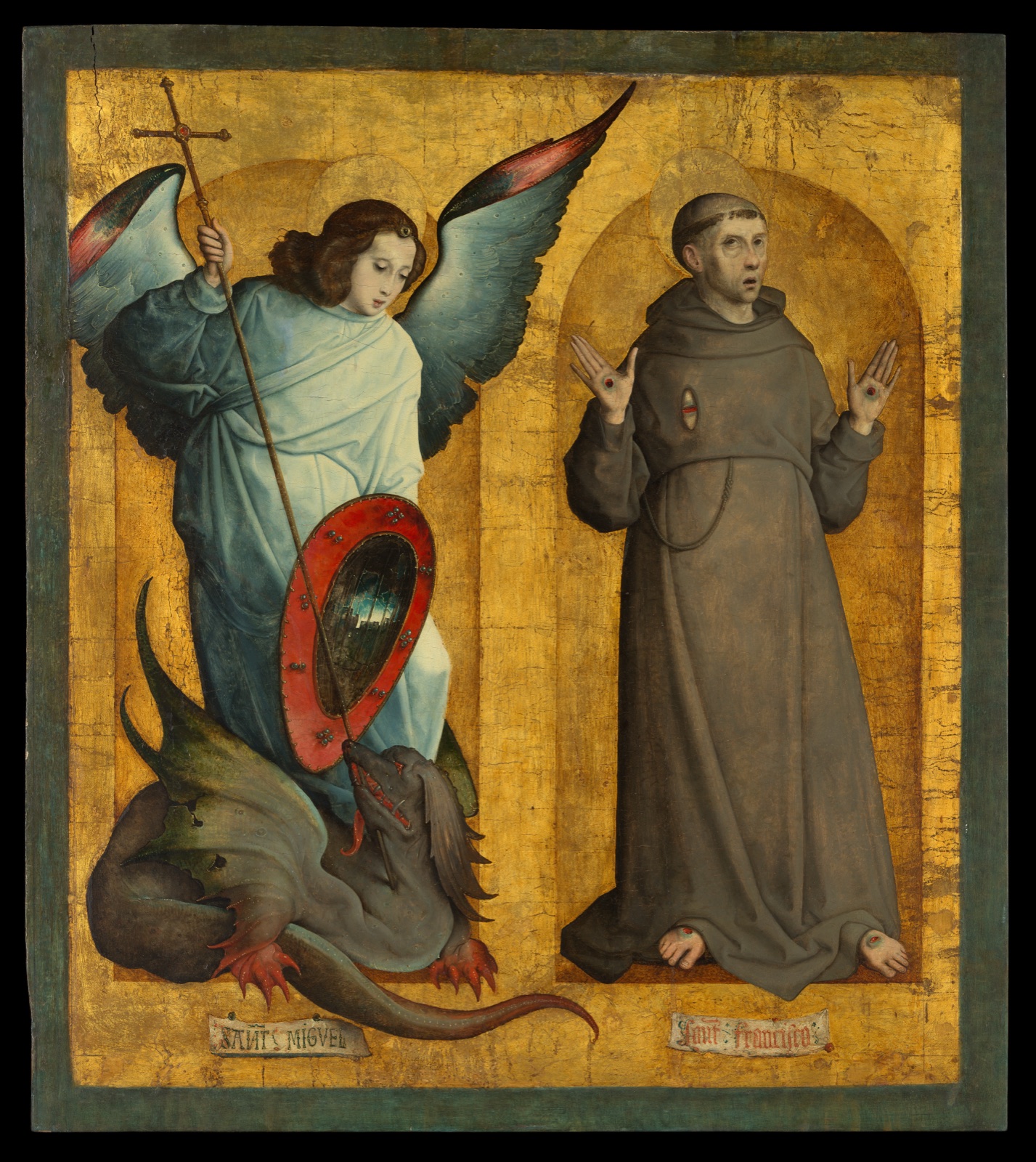 Saints Michael and Francis — Juan de Flandes