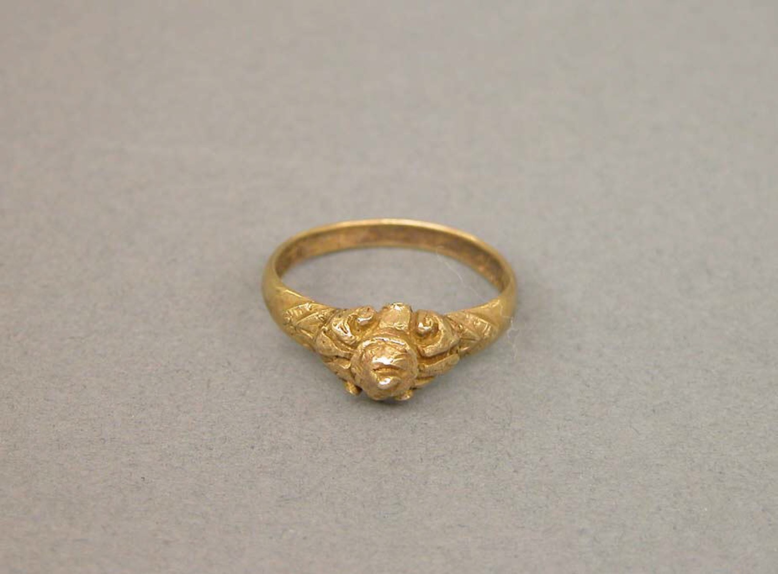 Ring with Raised Conical Motif