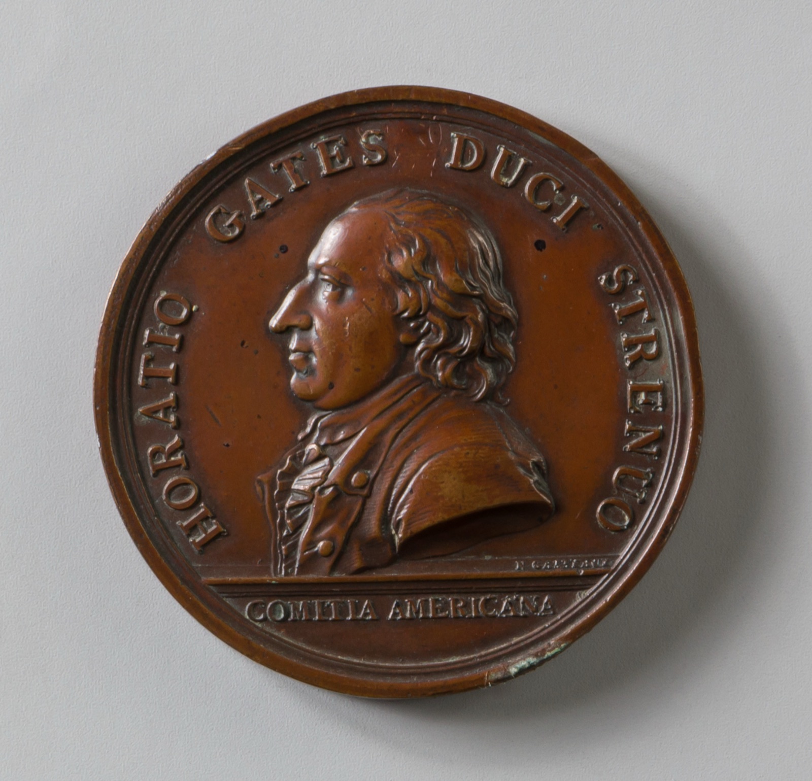 Medal of Gates at Saratoga — Nicolas Marie Gatteaux