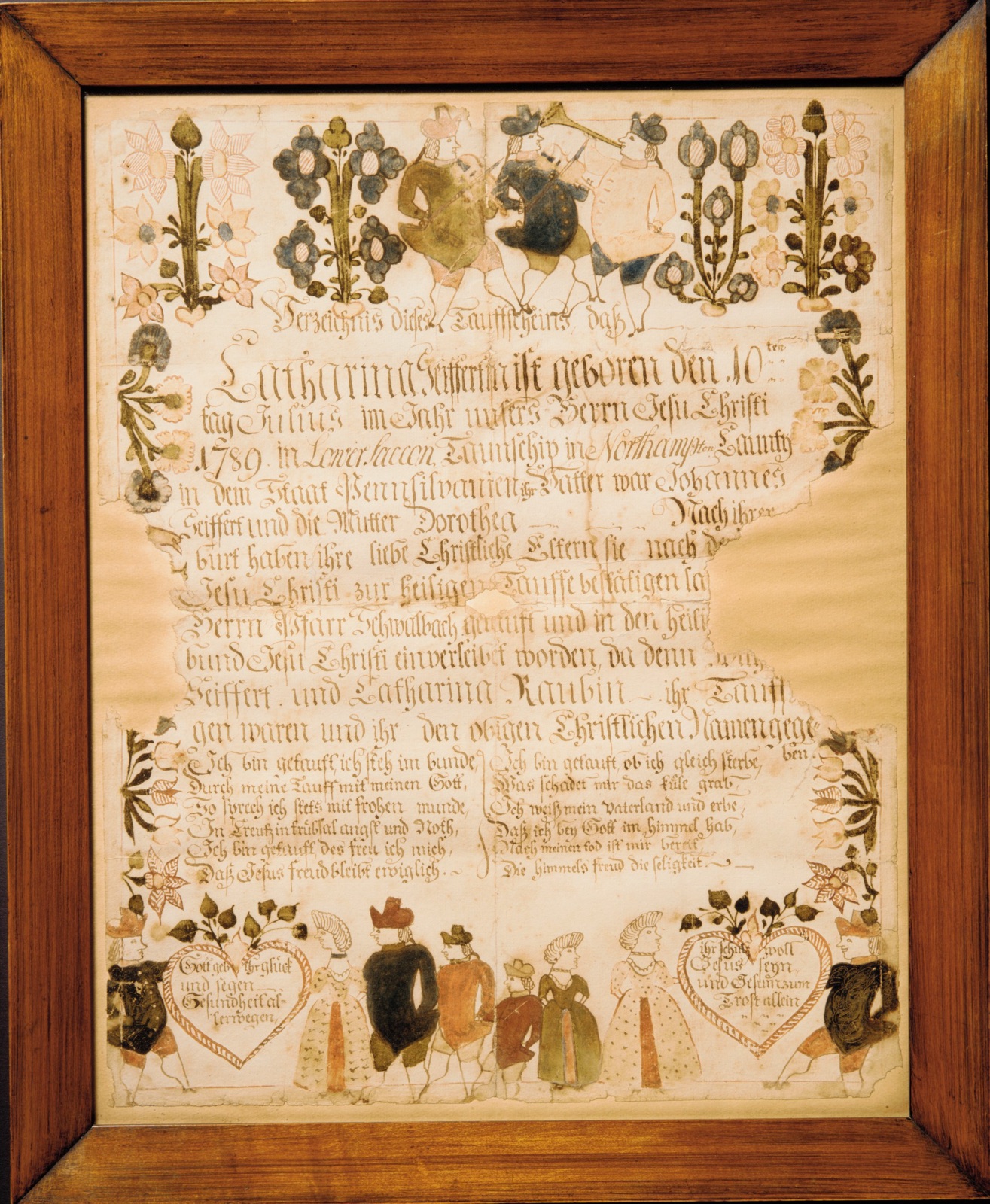 Birth and Baptismal Certificate