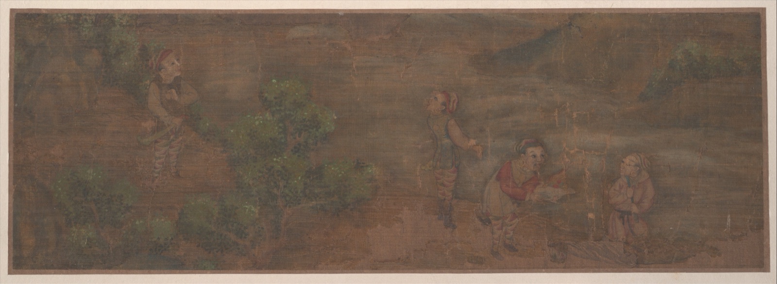 Landscape Painting of Figure in Woodland Setting — Unidentified artist