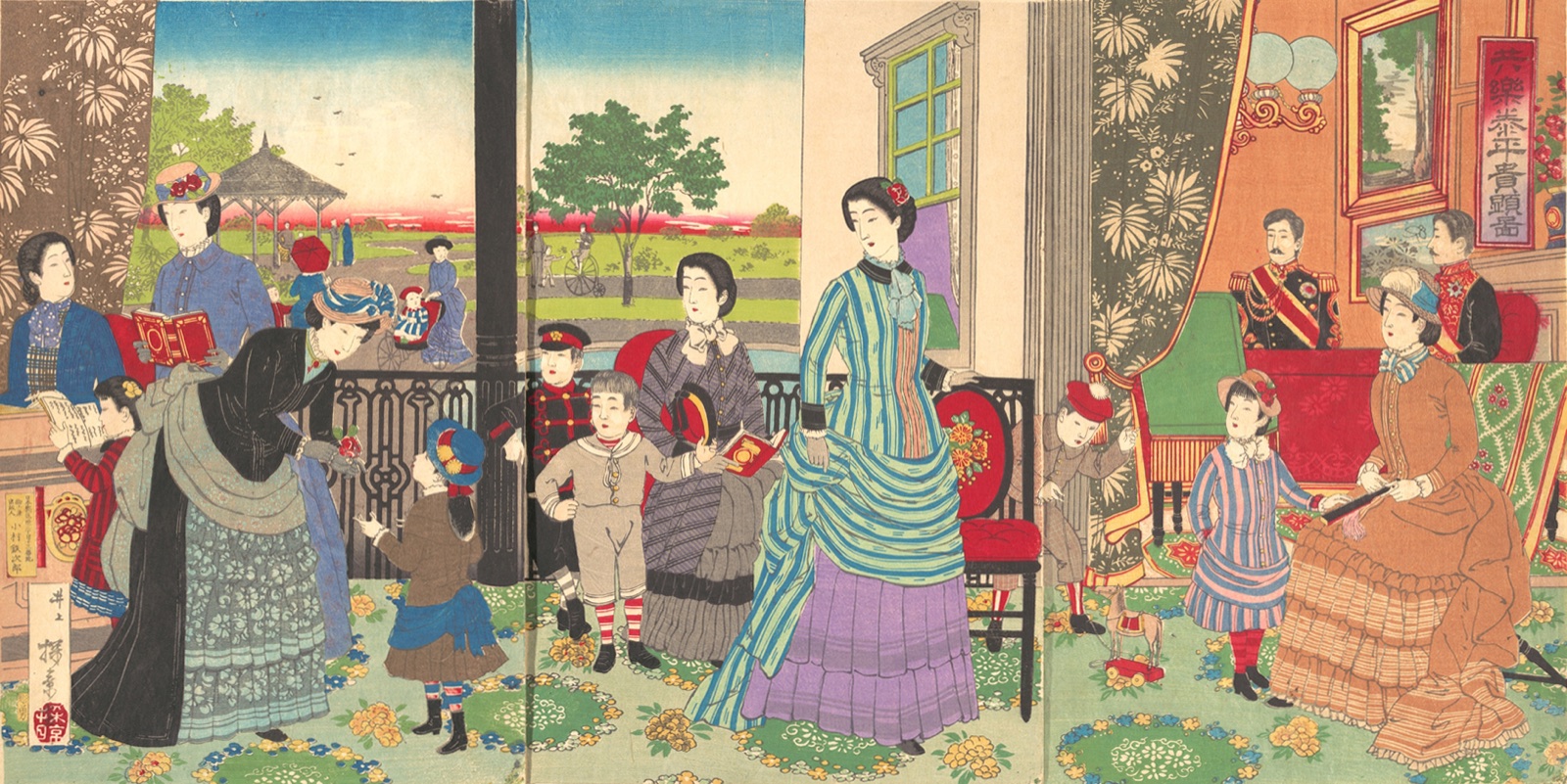 Peaceful Pleasures of the Highest Nobility (Kyōraku taihei kiken zu) — Inoue Yasuji