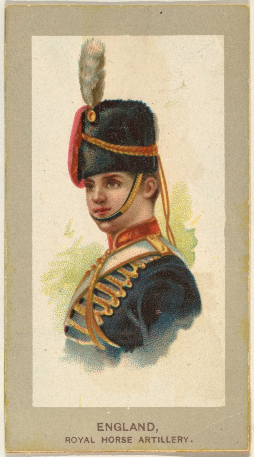 Royal Horse Artillery, England, from the Military Uniforms series (T182) issued by Abdul Cigarettes — Abdul Cigarettes