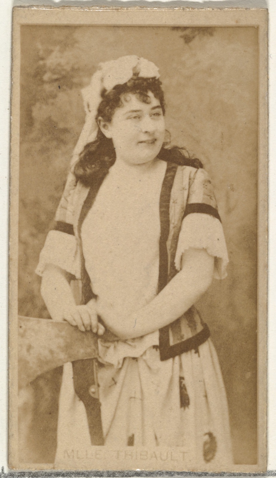 Mlle. Thibault, from the Actors and Actresses series (N145-8) issued by Duke Sons & Co. to promote Duke Cigarettes — W. Duke, Sons & Co.