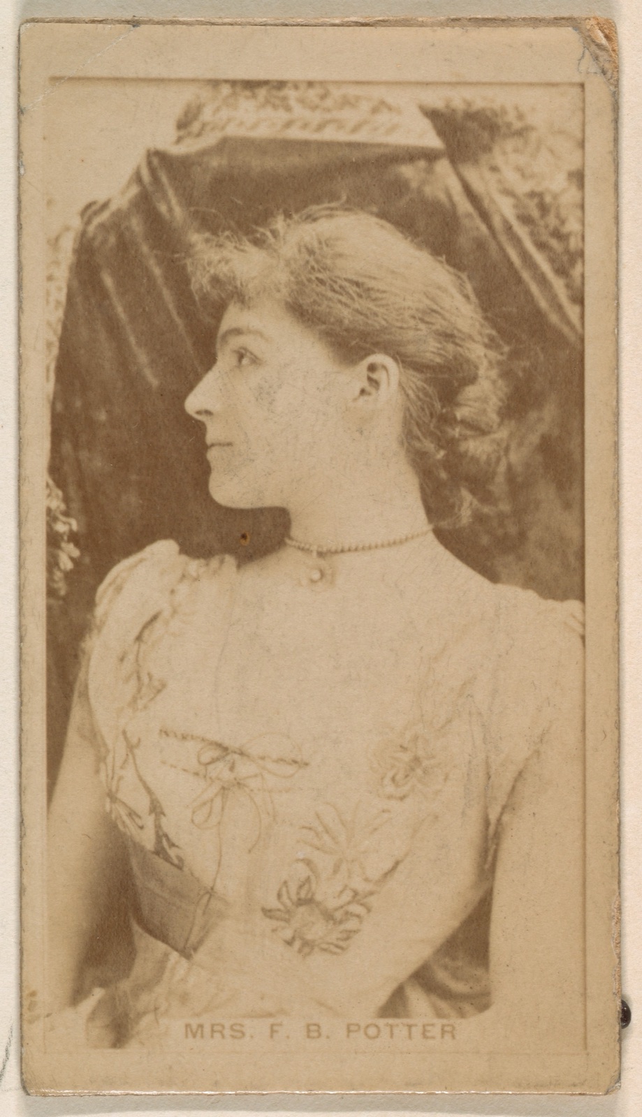Mrs. James Brown Potter, from the Actresses series (N245) issued by Kinney Brothers to promote Sweet Caporal Cigarettes — Kinney Brothers Tobacco Company