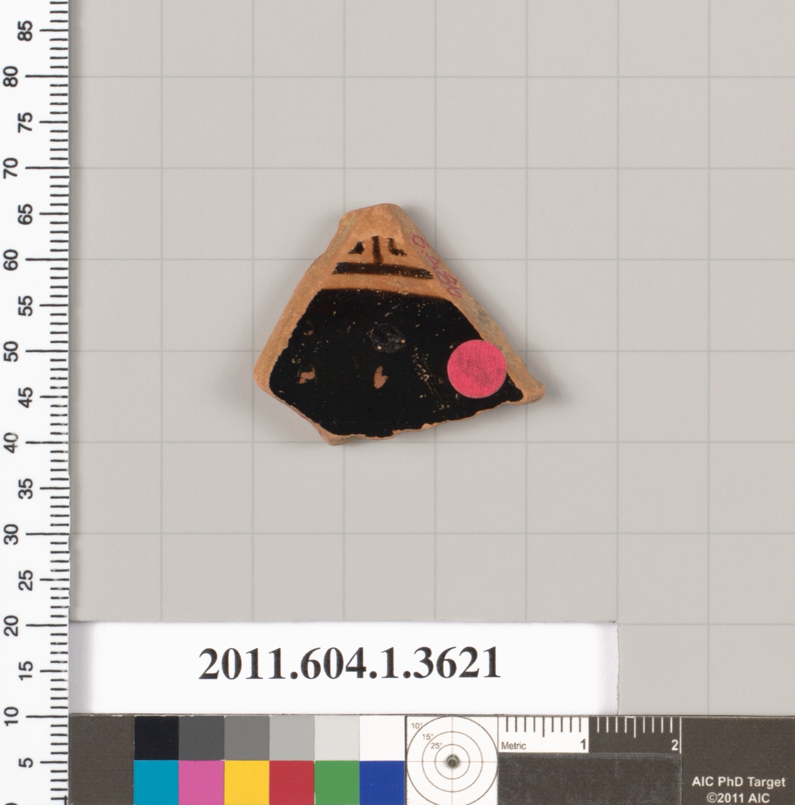 Terracotta fragment of a kylix (drinking cup)