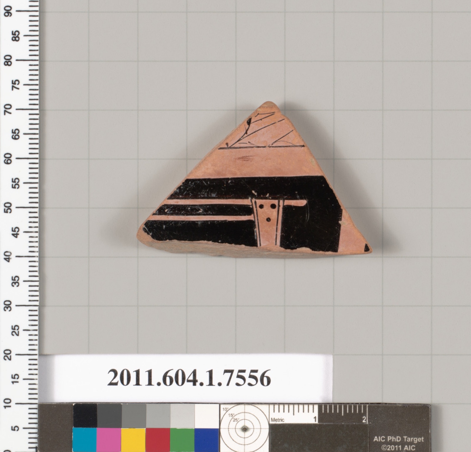 Terracotta fragment of a kylix (drinking cup)