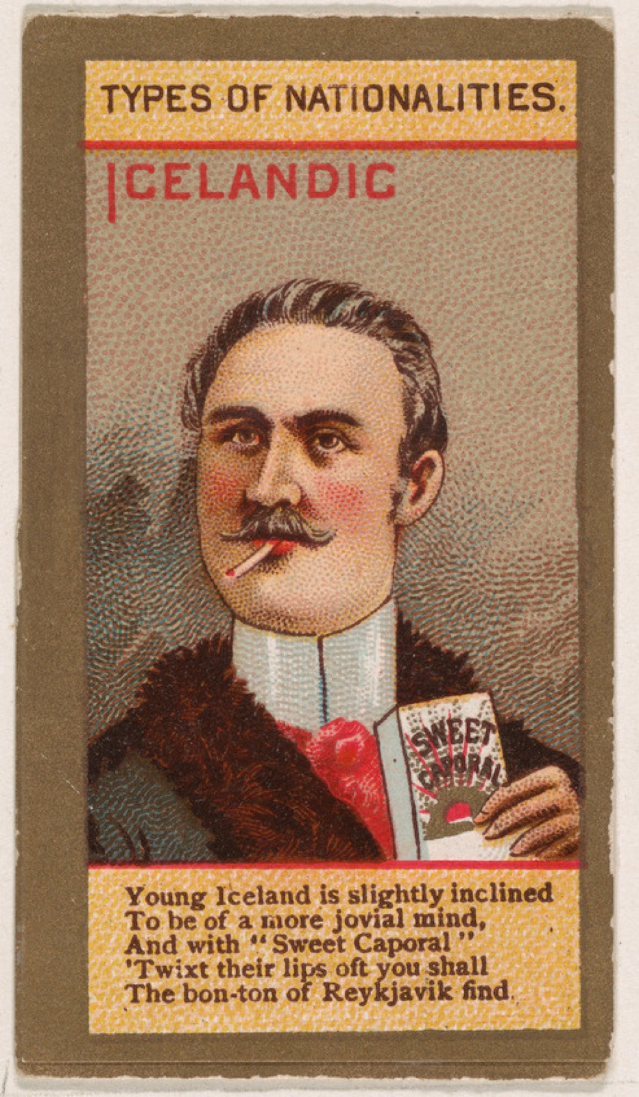 Icelandic, from Types of Nationalities (N240) issued by Kinney Bros. — Kinney Brothers Tobacco Company