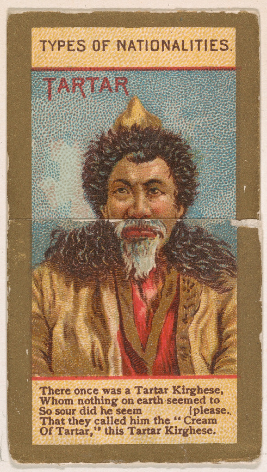 Tartar, from Types of Nationalities (N240) issued by Kinney Bros. — Kinney Brothers Tobacco Company