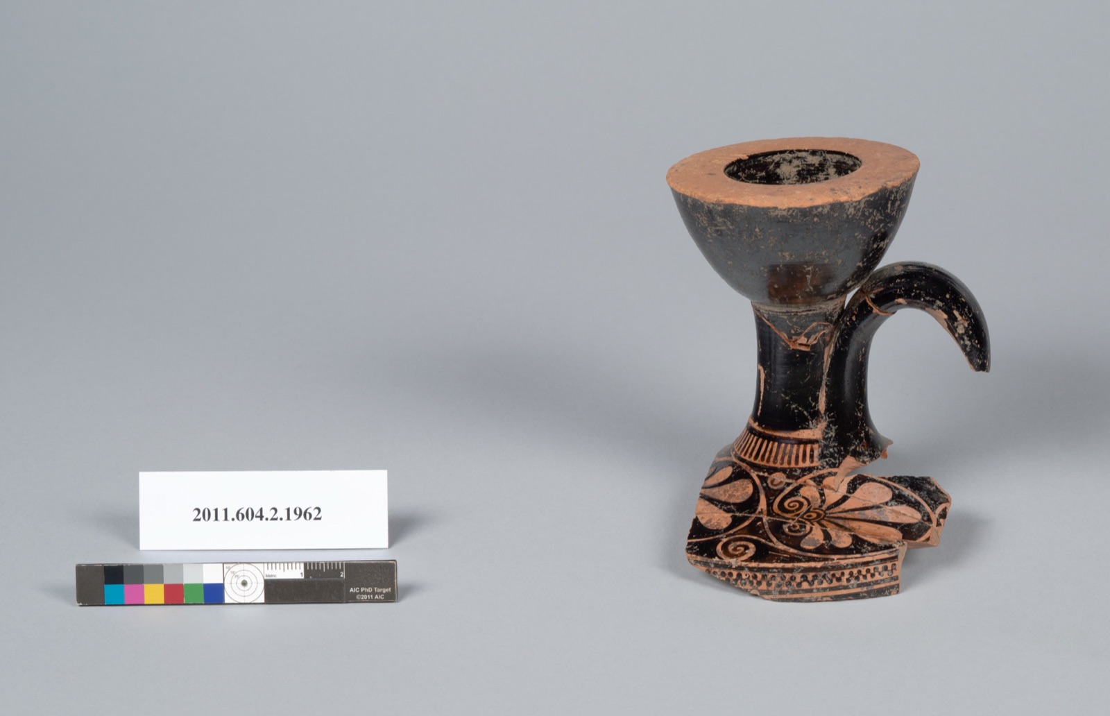 Terracotta fragment of a lekythos (oil flask)