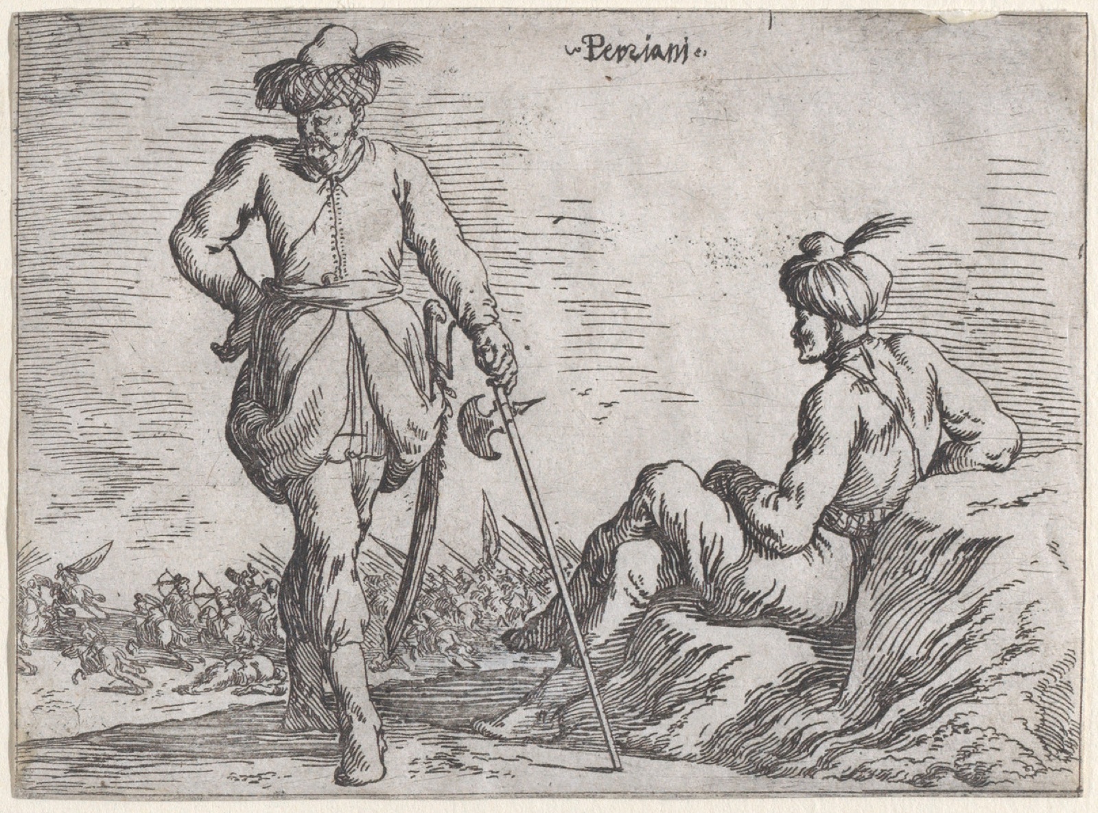 Persians, from a set of costume plates of different nations — Johann Wilhelm Baur