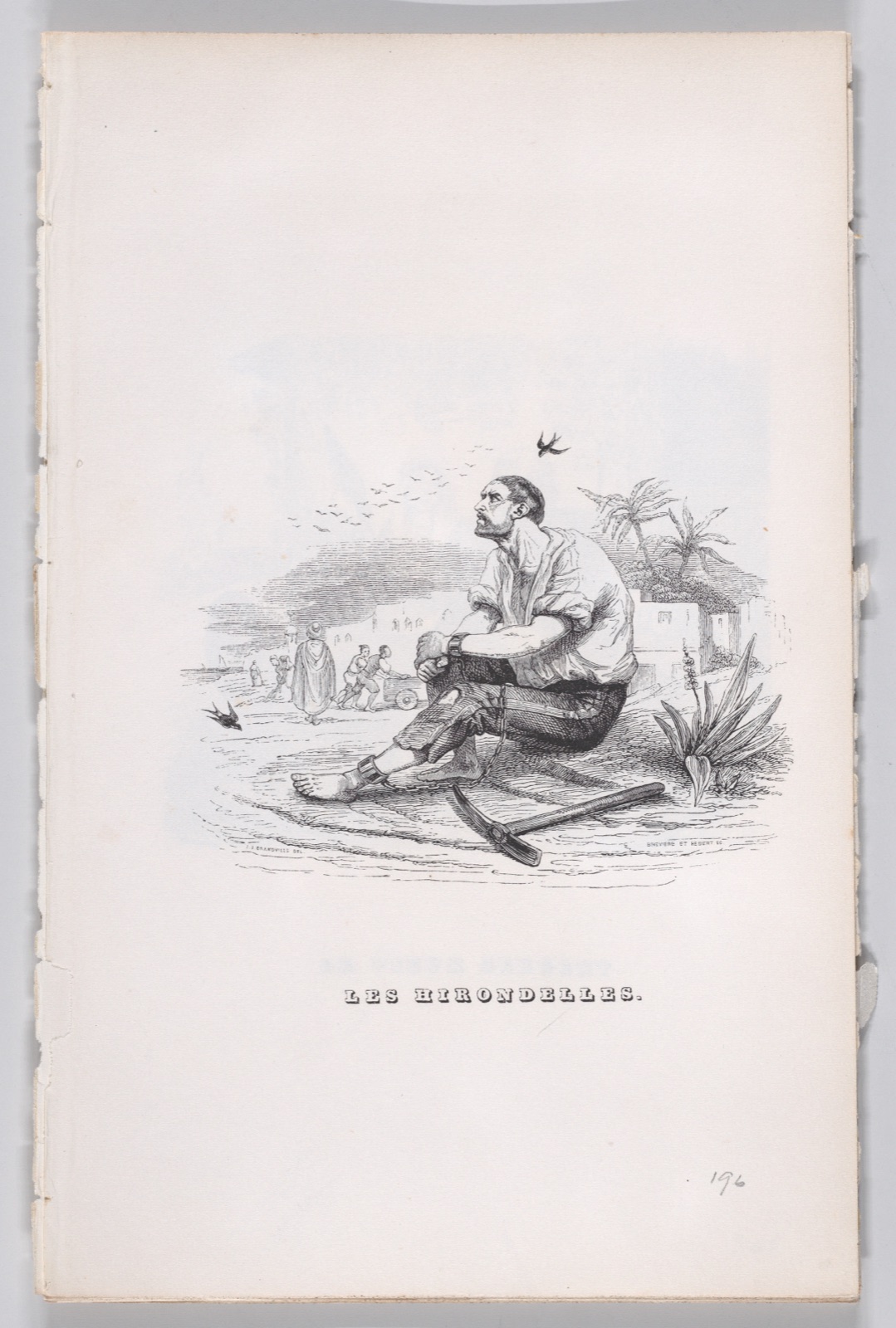 The Swallows, from "The Complete Works of Béranger" — J. J. Grandville