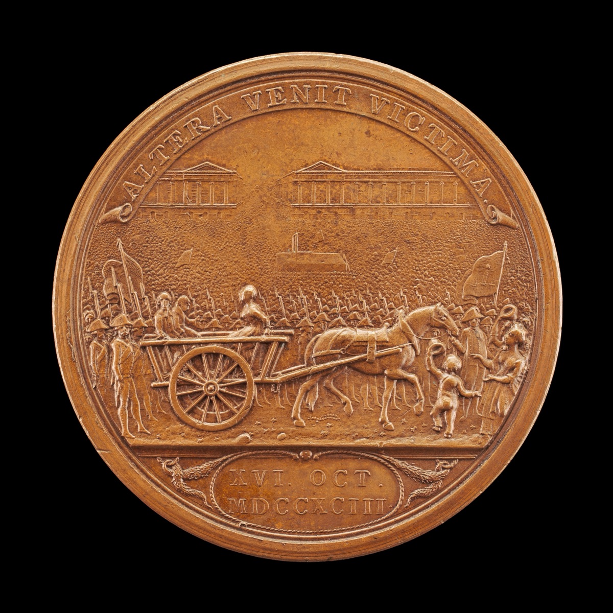 Queen Marie-Antoinette Led to the Guillotine [reverse] — Conrad Heinrich Küchler