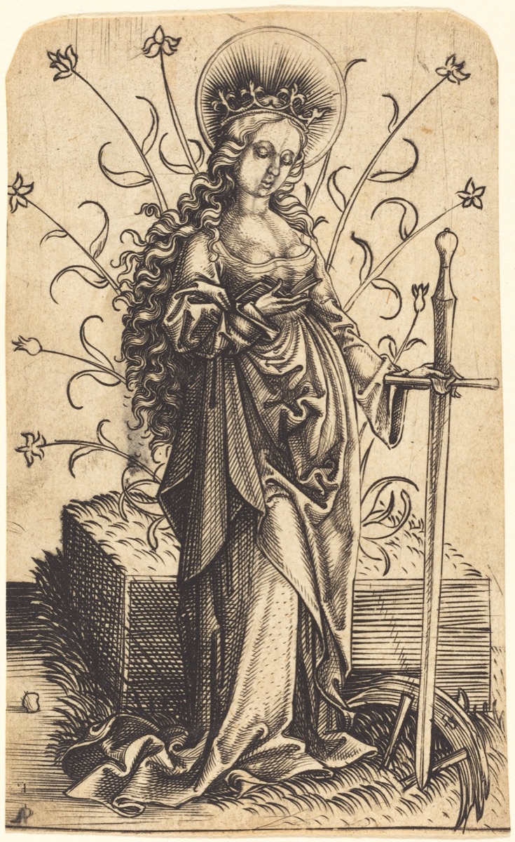 Saint Catherine — Master PW of Cologne