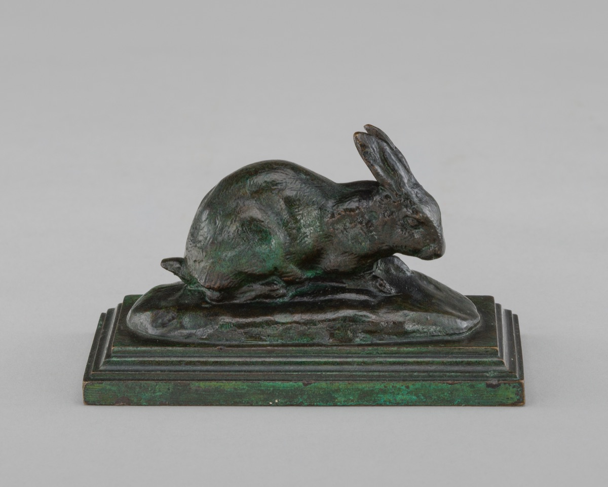 Crouching Rabbit — Antoine-Louis Barye