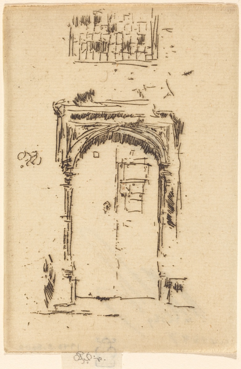 Church Doorway, Edgemere — James McNeill Whistler