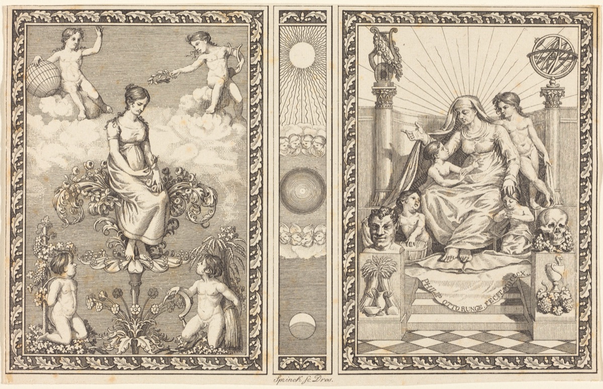 Allegory of Spring (Allegorie des Frühlings) — Christian Friedrich Sprinck after Philipp Otto Runge