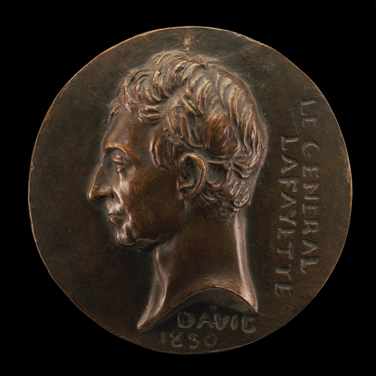 Marie-Joseph-Paul-Yves-Roch-Gilbert du Motier, 1757-1834, Marquis de Lafayette, General and Statesman — Pierre-Jean David d'Angers