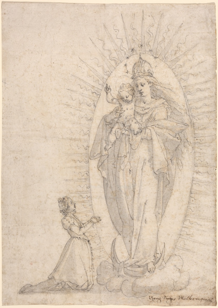 Madonna and Child Appearing to a Supplicant — Georg Neher