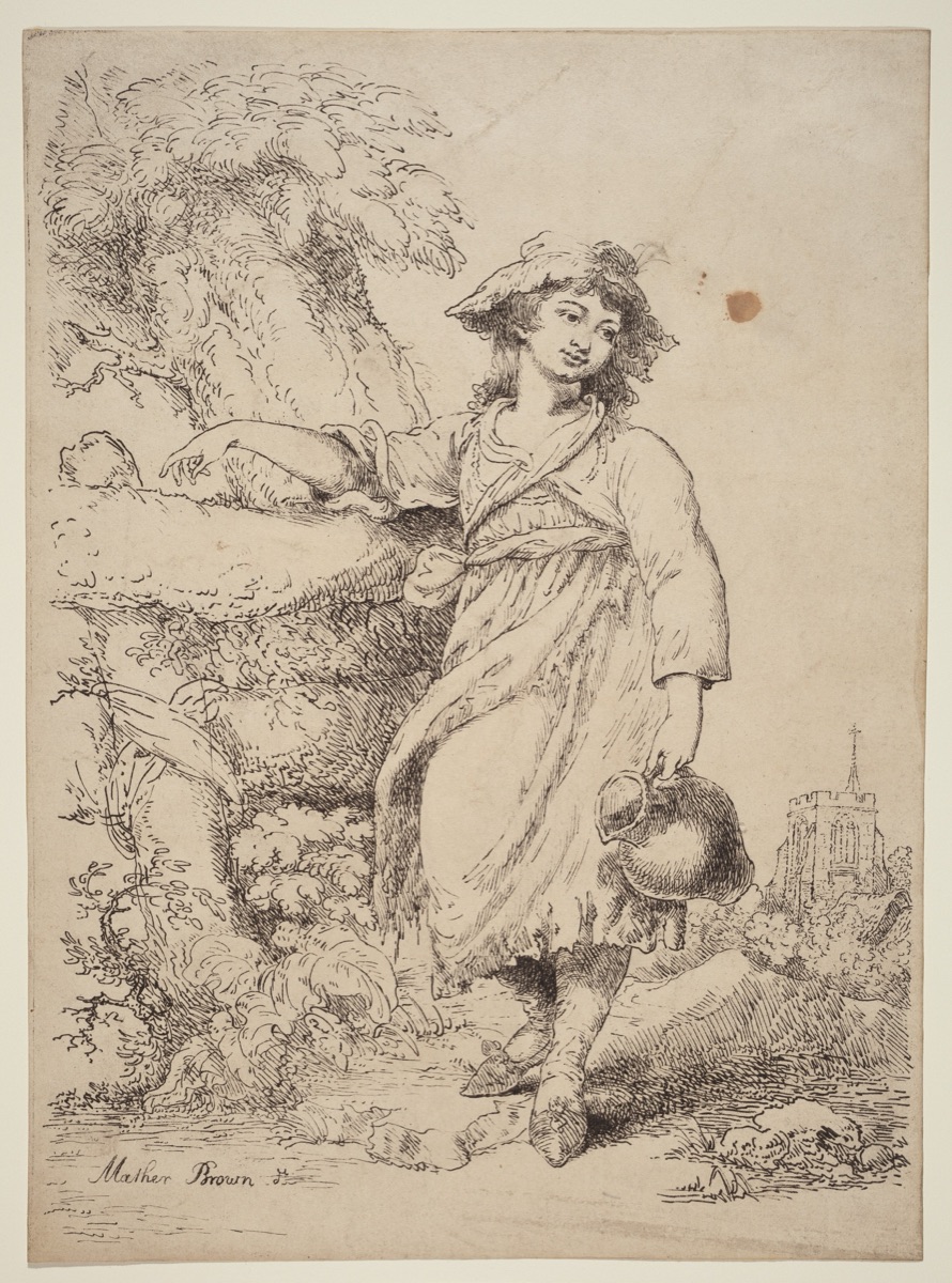 Girl with a Pitcher — Mather Brown