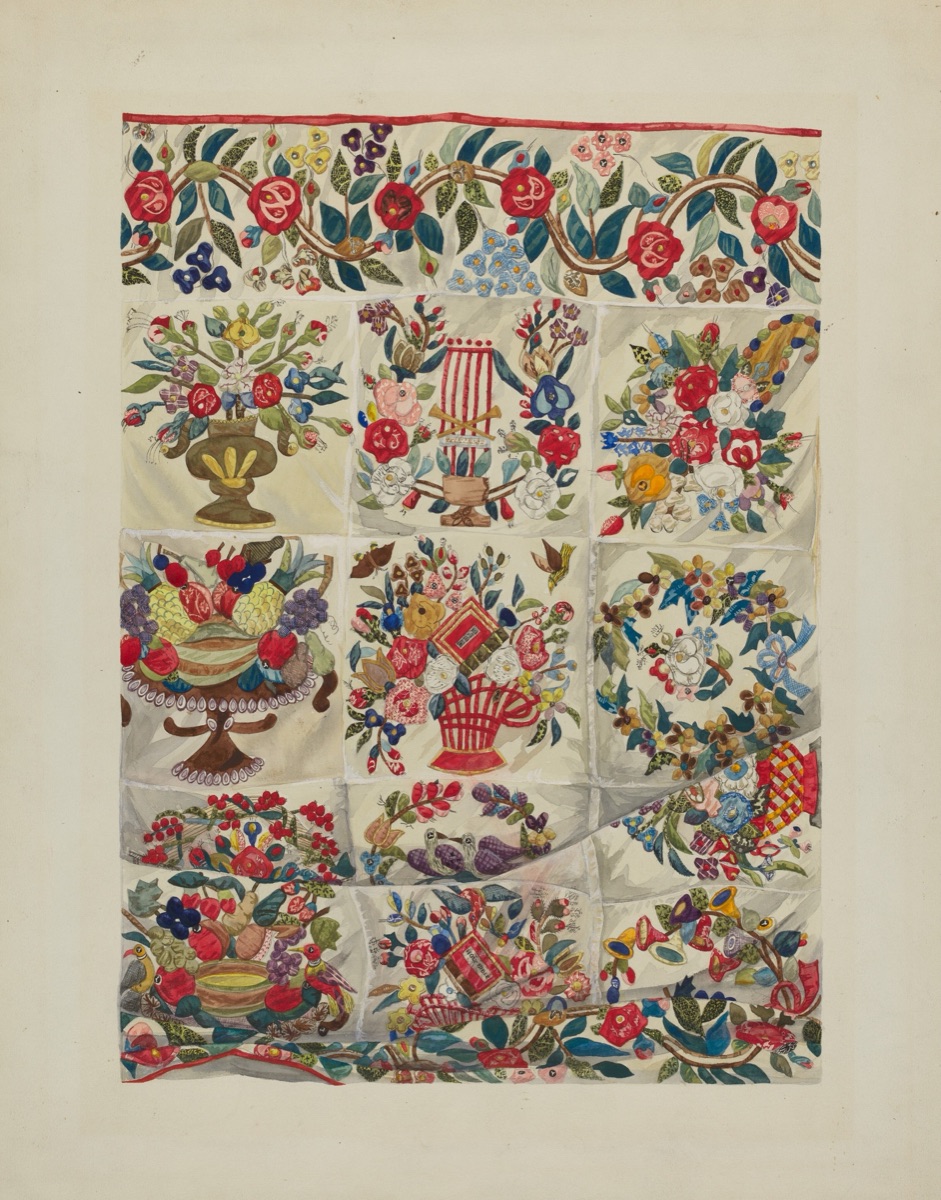 Applique Quilt (Friendship Quilt) — Verna Tallman